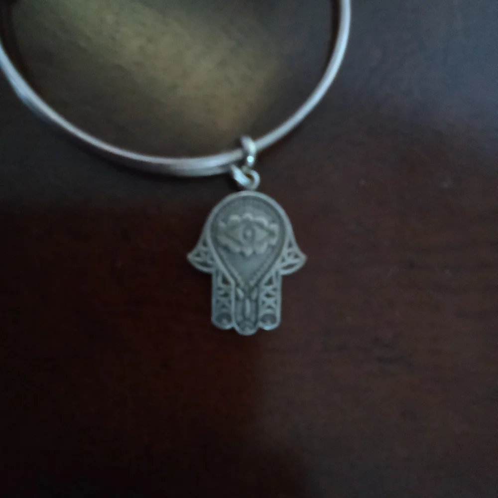 ALEX AND‎ ANI SILVER TONE HAMSA BRACELET